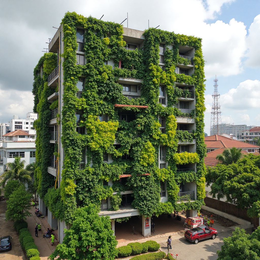 Vertical garden installation