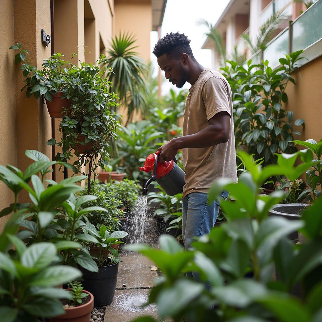 Watering plants efficiently